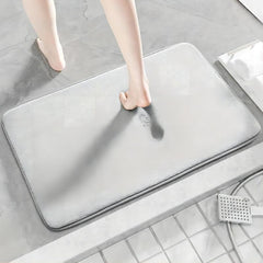 Thick Memory Sponge Bath Mat Modern Bathroom Carpet Anti-skid Absorption