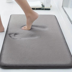 Thick Memory Sponge Bath Mat Modern Bathroom Carpet Anti-skid Absorption