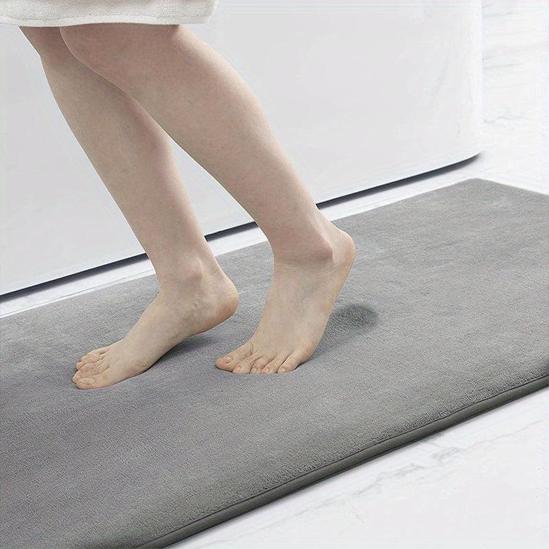 Thick Memory Sponge Bath Mat Modern Bathroom Carpet Anti-skid Absorption