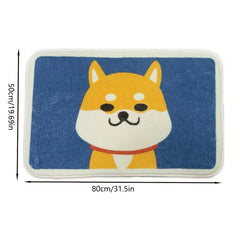 Cartoon Bear Door Mat Non-slip Shaggy Welcome Floor Mat Soft Waterproof Rugs