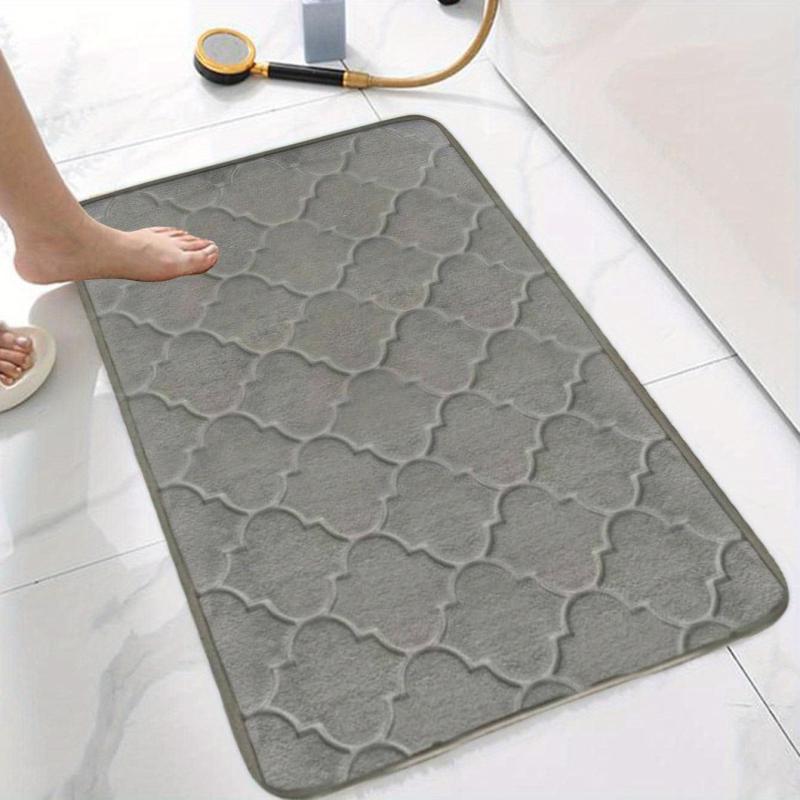Memory Foam Bath Mat Non Slip Bathroom Rug Soft Water Absorbent Quick Dry