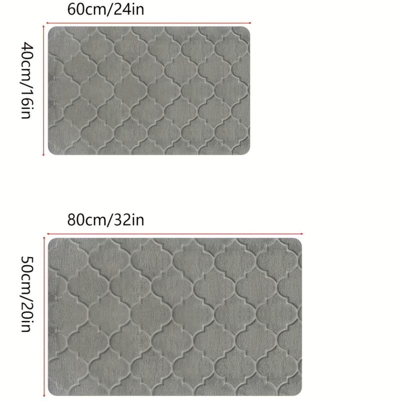 Memory Foam Bath Mat Non Slip Bathroom Rug Soft Water Absorbent Quick Dry