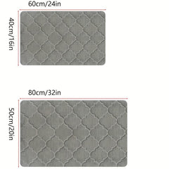 Memory Foam Bath Mat Non Slip Bathroom Rug Soft Water Absorbent Quick Dry