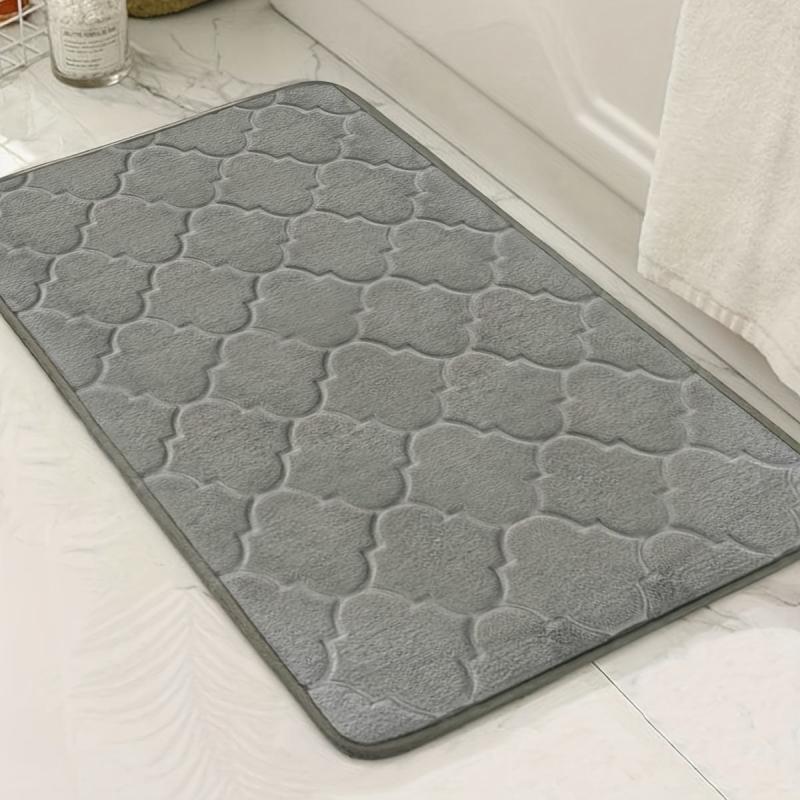 Memory Foam Bath Mat Non Slip Bathroom Rug Soft Water Absorbent Quick Dry