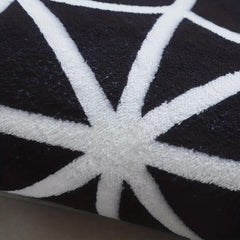 Halloween Spider Web Round Carpet Soft Mat Living Room Bedroom Bed Mat