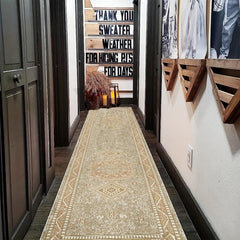 Soft Non Slip 96x304 Laundry Room Rug Oriental Hallway Runner Kitchen Mat