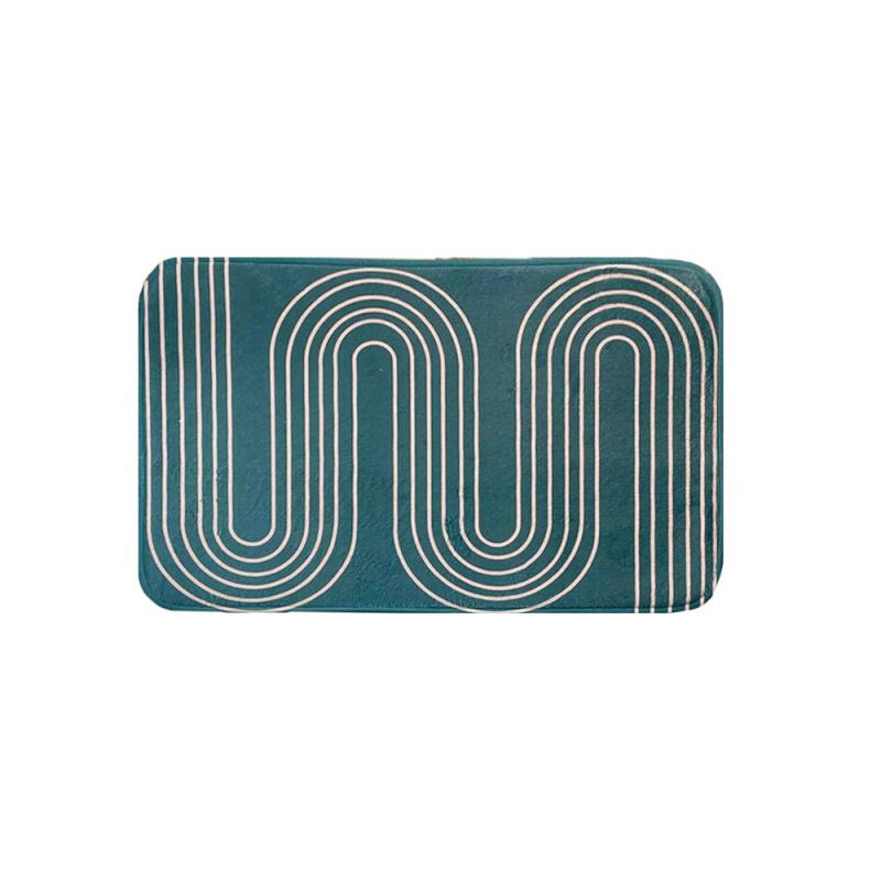 Striped Pattern Bathroom Mat Non slip Bath Rug