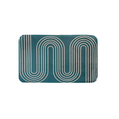 Striped Pattern Bathroom Mat Non slip Bath Rug