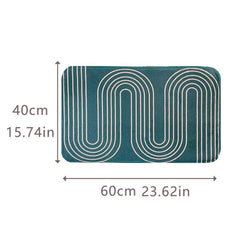 Striped Pattern Bathroom Mat Non slip Bath Rug