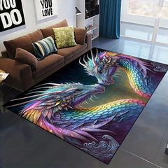 Chinese Dragon HD Printed Carpet for Children's Room
