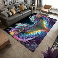 Chinese Dragon HD Printed Carpet for Children's Room