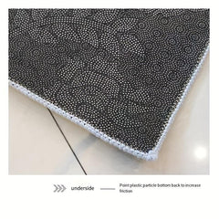 Colorful Butterfly Print Area Rug for Living Room 3D Trap Floor Carpet Mat