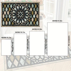Turquoise Door Mat Front Door Welcome Mat Outdoor For Home Entrance