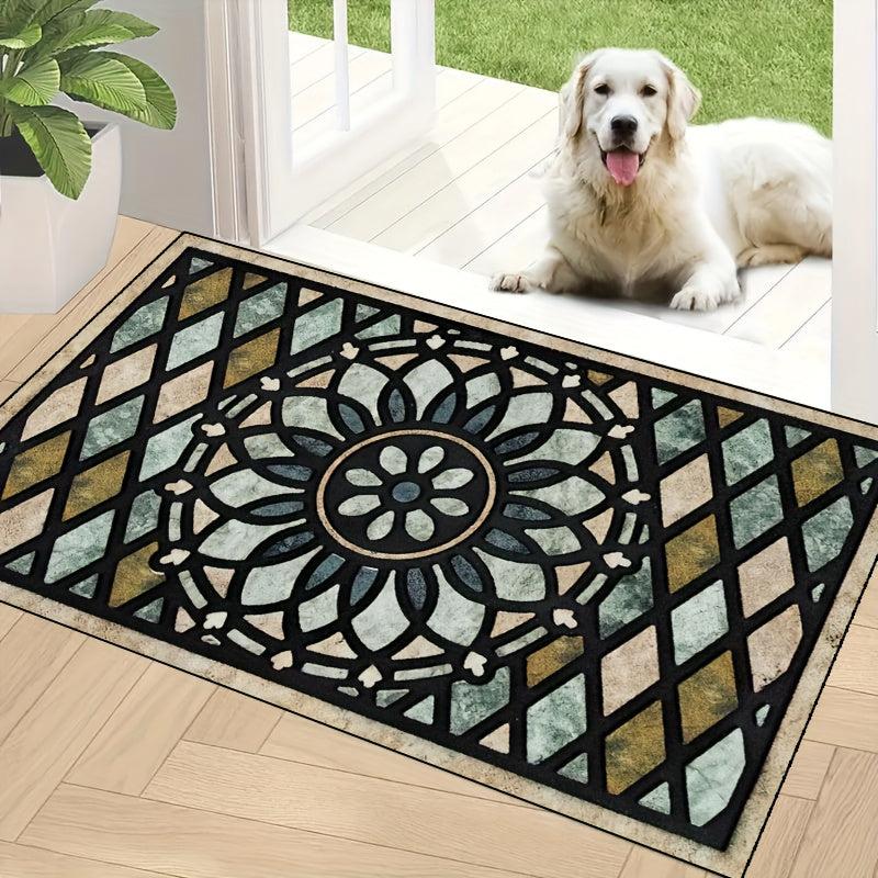 Turquoise Door Mat Front Door Welcome Mat Outdoor For Home Entrance