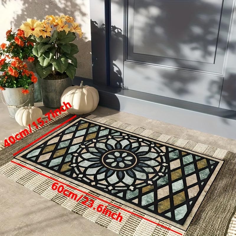 Turquoise Door Mat Front Door Welcome Mat Outdoor For Home Entrance