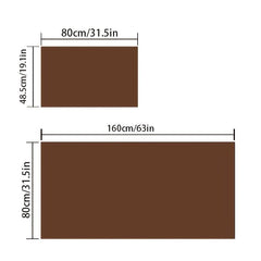 Velvet Printed Anti fatigue Kitchen Carpet Set Non slip Waterproof