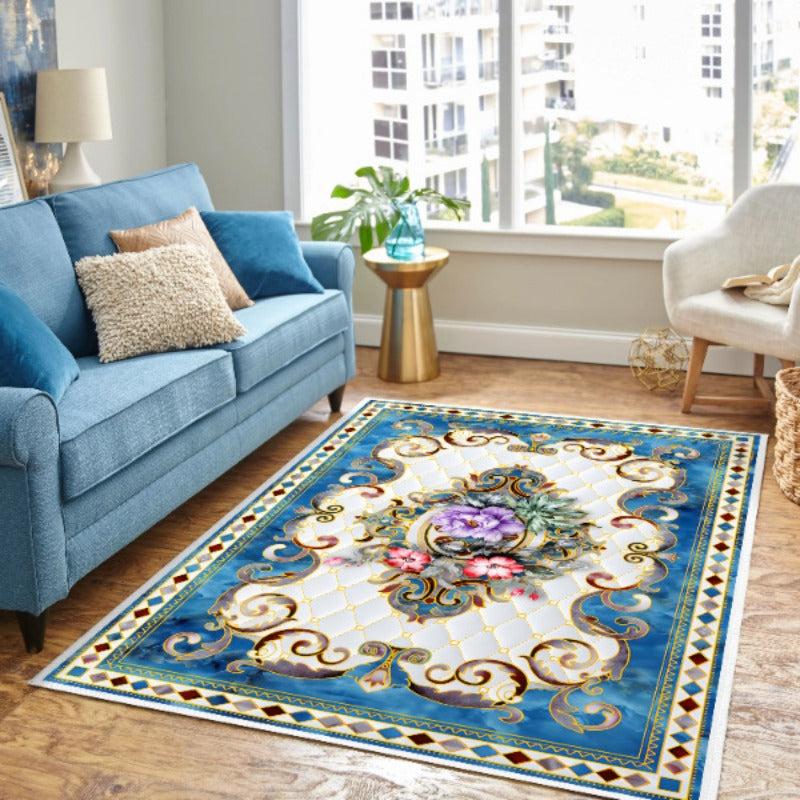 Bohemian Traditional Area Rug for Home Entryway Living Room Bedroom Non Slip Rug