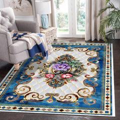 Bohemian Traditional Area Rug for Home Entryway Living Room Bedroom Non Slip Rug