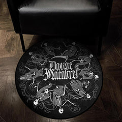 Gothic Skull Area Rug Soft Non-slip Washable Halloween Decor Carpet