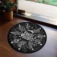 Gothic Skull Area Rug Soft Non-slip Washable Halloween Decor Carpet