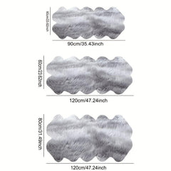 Faux Fur Rug Fluffy Shaggy Area Rug Gray