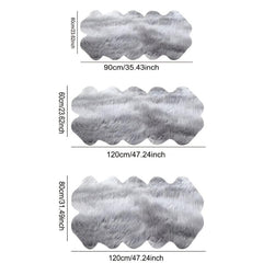 Faux Fur Rug Fluffy Shaggy Area Rug Gray