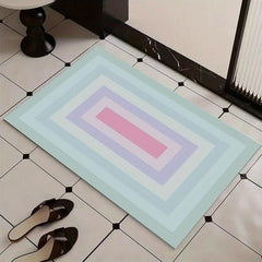 Soft Multicolored Bath Rug Non Slip Quick Dry Absorbent Diatom Mud Material