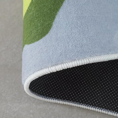 Colorful Cloud Rug Irregular Shape Area Rugs Abstract Polyester Carpet