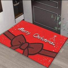 Christmas Door Mat Washable Non Slip Floor Doormat Indoor Entryway Rug