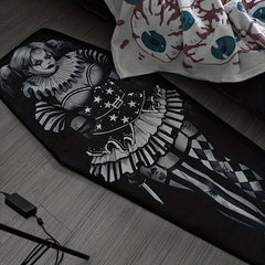 Gothic Coffin Rug Halloween Decor Soft Rug for Bedroom Living Room