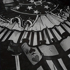 Gothic Coffin Rug Halloween Decor Soft Rug for Bedroom Living Room