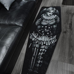 Gothic Coffin Rug Halloween Decor Soft Rug for Bedroom Living Room