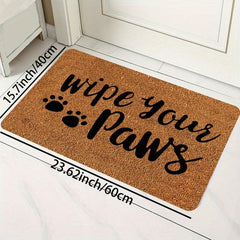 Dirt Resistant Welcome Doormat Low Pile Indoor Outdoor Entrance Mat