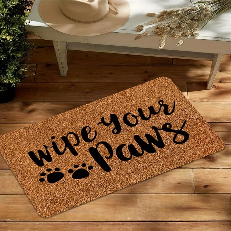 Dirt Resistant Welcome Doormat Low Pile Indoor Outdoor Entrance Mat