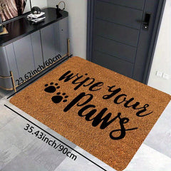 Dirt Resistant Welcome Doormat Low Pile Indoor Outdoor Entrance Mat