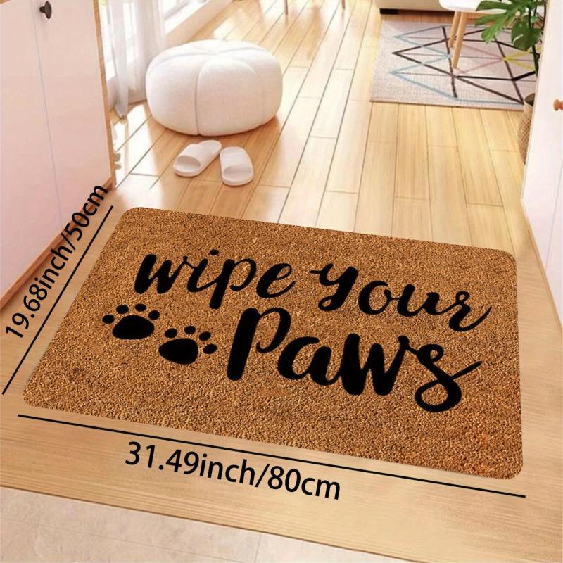 Dirt Resistant Welcome Doormat Low Pile Indoor Outdoor Entrance Mat