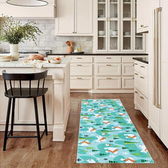 Non Slip Laundry Room Area Rug Soft Machine Washable Stair Carpet Runner