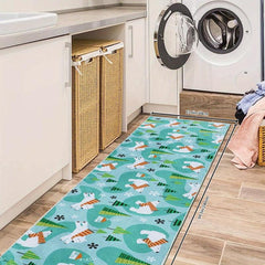 Non Slip Laundry Room Area Rug Soft Machine Washable Stair Carpet Runner