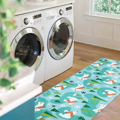 Non Slip Laundry Room Area Rug Soft Machine Washable Stair Carpet Runner