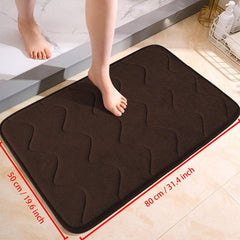 Soft Non Slip Bath Rug Absorbent Carpet Machine Washable Mat for Home