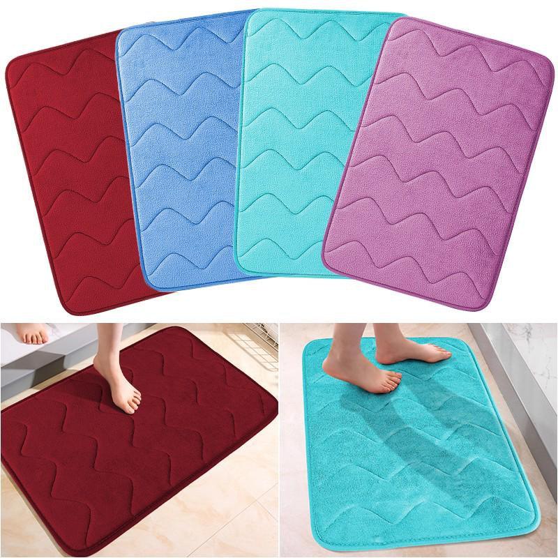 Soft Non Slip Bath Rug Absorbent Carpet Machine Washable Mat for Home