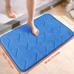Soft Non Slip Bath Rug Absorbent Carpet Machine Washable Mat for Home