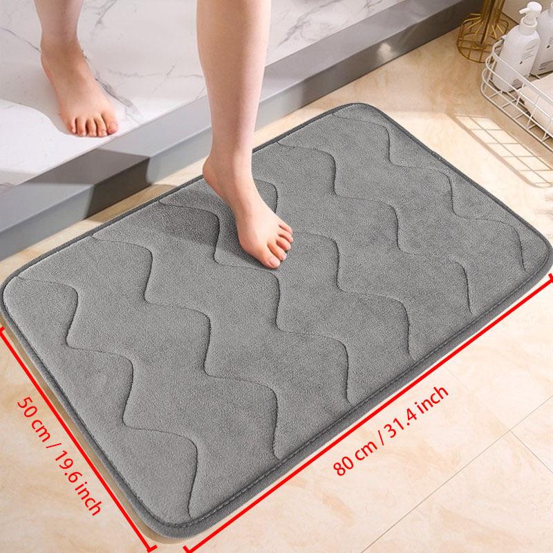 Soft Non Slip Bath Rug Absorbent Carpet Machine Washable Mat for Home