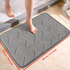 Soft Non Slip Bath Rug Absorbent Carpet Machine Washable Mat for Home