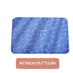 Coral Velvet Stone Pressure Flower Door Mat