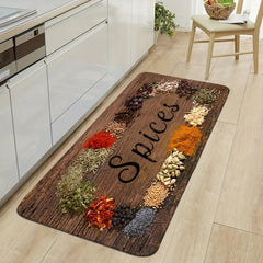 Anti Fatigue Floor Mat Laundry Room Runner Rugs Cooking Herbs Spices Kitchen Rug