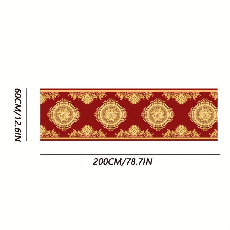 Moroccan Long Corridor Rug Retro Art Carpet Bohemian Soft Mat