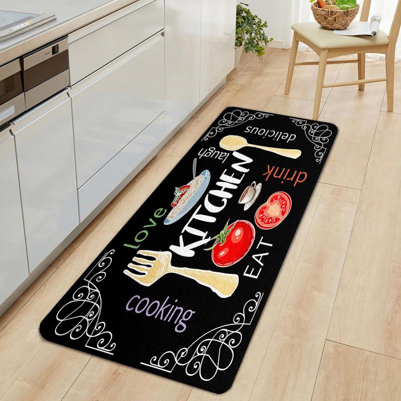 Print Kitchen Mat Bedroom Entrance Door Mat Living Room Rugs Bathroom Mat