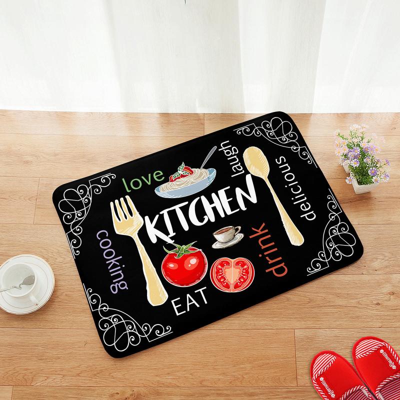 Print Kitchen Mat Bedroom Entrance Door Mat Living Room Rugs Bathroom Mat
