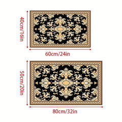 Vintage Boho Rubber Anti Slip Door Mat Absorbent Bath Mat
